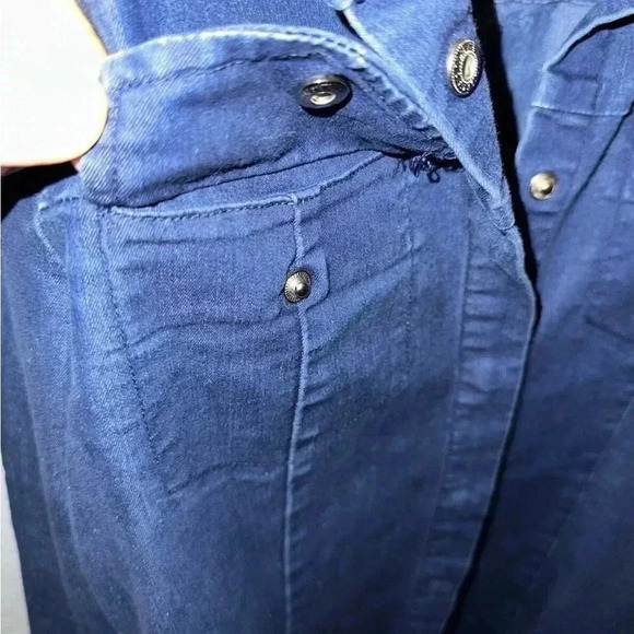In Wear Jeans Denim Long Sleeve Full Button Up Dress Size 4 - Picture 7 of 8